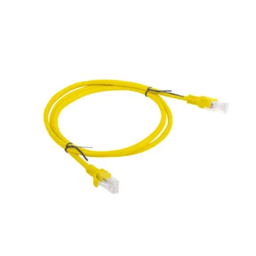 CABLE RED LANBERG LATIGUILLO CAT.6 UTP 1M AMARILLO FLUKE  PASSED Lanberg - 1