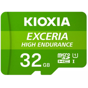 MICRO SD KIOXIA 32GB EXCERIA HIGH ENDURANCE UHS-I C10 R98 CON ADAPTADOR Kioxia - 1