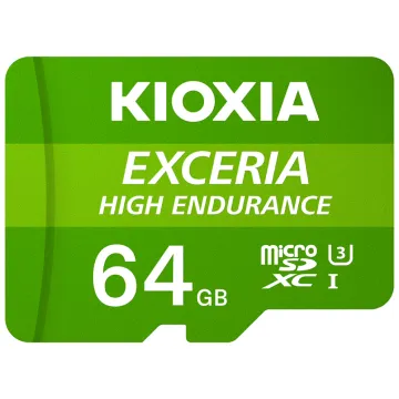 MICRO SD KIOXIA 64GB EXCERIA HIGH ENDURANCE UHS-I C10 R98 CON ADAPTADOR Kioxia - 1