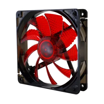 VENTILADOR CAJA NOX COOL FAN LED 120MM NEGRO LED ROJO NOX - 1