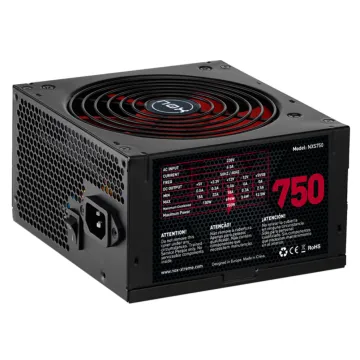 FUENTE ALIMENTACION NOX NX750 750W ATX NEGRO ROJO NOX - 1