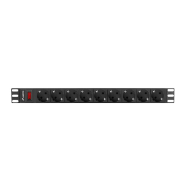 REGLETA LANBERG 1U 16A 9X SCHUKO RACK 19" 3M NEGRO Lanberg - 1