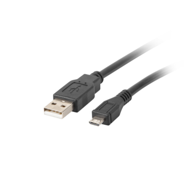 CABLE USB LANBERG 2.0 MACHO/MICRO USB MACHO 0.3M NEGRO Lanberg - 1