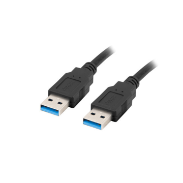 CABLE USB 3.0 LANBERG MACHO/MACHO 0.5M NEGRO Lanberg - 1