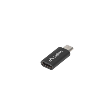 ADAPTADOR LANBERG USB 2.0 TIPO-C F-MICRO-B MACHO NEGRO Lanberg - 1