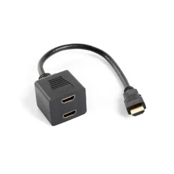 ADAPTADOR LANBERG HDMI MACHO/HDMI HEMBRA X2 SPLITTER 20CM Lanberg - 1