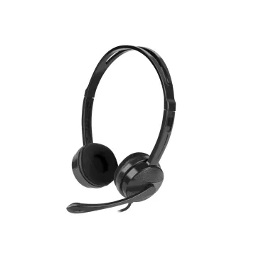 AURICULARES NATEC CANARY CON MICROFONO NEGROS NATEC - 1