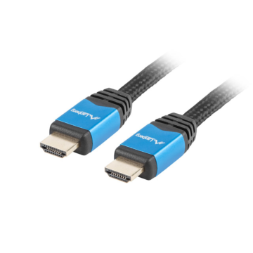 CABLE HDMI LANBERG MACHO/MACHO V2.0 CU 4K PREMIUM 1M NEGRO Lanberg - 1