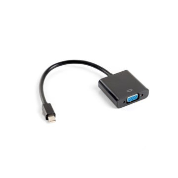 ADAPTADOR LANBERG MINIDISPLAYPORT MACHO/VGA HEMBRA 20CM NEGRO Lanberg - 1