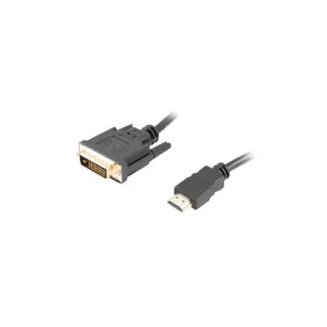 CABLE HDMI LANBERG MACHO DVI MACHO 24+1 1,8M DUAL LINK GOLD 4K Lanberg - 1