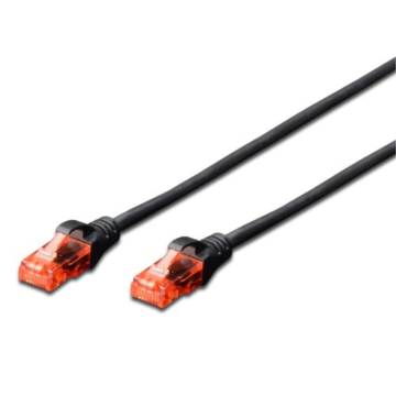 CABLE DE RED EWENT CAT 6 U/UTP DE 3,0 METROS EN COLOR NEGRO EWENT - 1