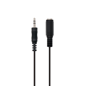 CABLE DE AUDIO ESTEREO DE 3,5 MM M A 3,5 MM F DE 2,0 METROS EWENT - 1