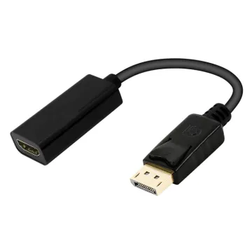 ADAPTADOR DE CABLE DISPLAYPORT A HDMI TIPO A 0 ,15 METROS RESOLUCION 4K 30HZ EWENT - 1