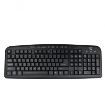 TECLADO MULTIMEDIA EWENT NEGRO CON DISEÑO PT (USB). EWENT - 1