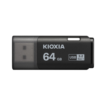 USB 3.2 64GB U301 HAYABUSA NEGRO Kioxia - 1