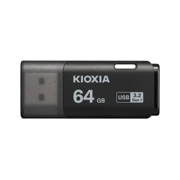 USB 3.2 64GB U301 HAYABUSA NEGRO Kioxia - 1