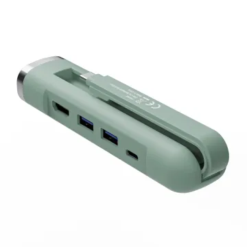 HUB EWENT USB-C Y USB-A MULTIPORT DOCK 5-1 HDMI VERDE EWENT - 1