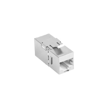 ADAPTADOR LANBERG CAT6 FTP HEMBRA THRU KEYSTONE RJ45 A RJ45, 90 GRADOS Lanberg - 1