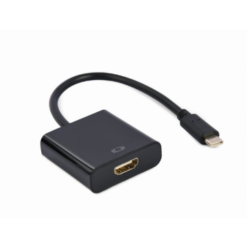 CABLE ADAPTADOR USB TIPO-C A HDMI 4K 30HZ 15 CM NEGRO Gembird - 1
