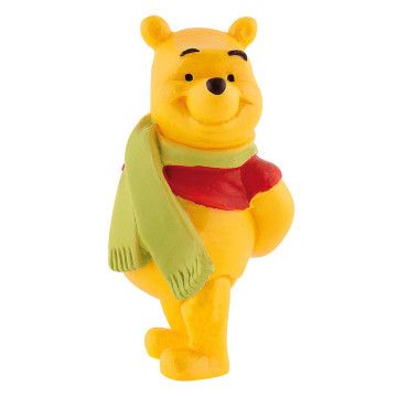 Figura do Ursinho com lenço do Ursinho Pooh Disney BULLYLAND - 1