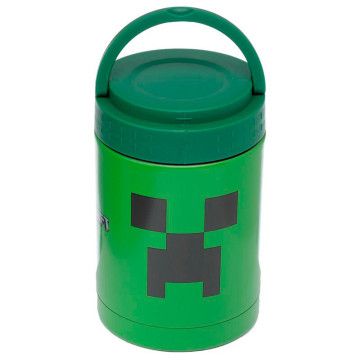 Creeper Minecraft lancheira portátil garrafa térmica 500ml PUCKATOR - 1