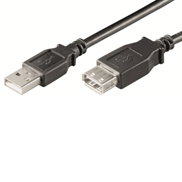 CABLE DE EXTENSION USB 2.0 A A A M/F, AWG28, DE 1,0 METRO. EWENT - 1