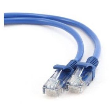 Cable CAT5E UTP moldeado 0,25m Azul Gembird - 1