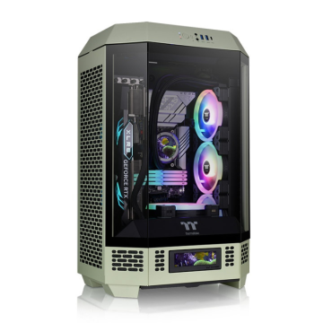 CAJA THERMALTAKE THE TOWER T300 MATCHA GREEN ATX 2XUSB 3.0 SIN FUENTE VERDE THERMALTAKE - 1