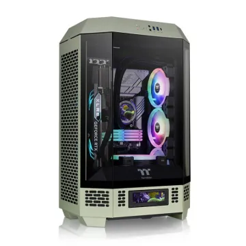 CAJA THERMALTAKE THE TOWER T300 MATCHA GREEN ATX 2XUSB 3.0 SIN FUENTE VERDE THERMALTAKE - 1