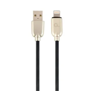 CABLE DE DATOS Y CARGA GEMBIRD 8 PINES DE CAUCHO PREMIUM, 1 M, NEGRO Cablexpert - 1