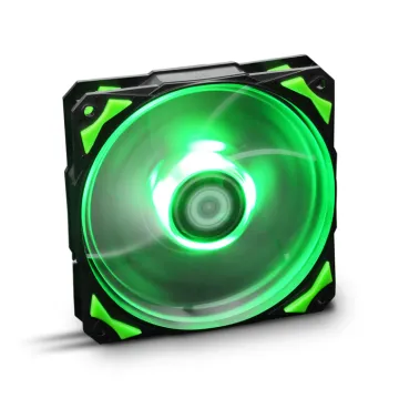 VENTILADOR CAJA NOX HUMMER H-FAN LED 120MM NEGRO LED VERDE NOX - 1