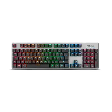 TECLADO GAMING KROM KERNEL USB RETROILUMINADO MECANICO NEGRO KROM - 1