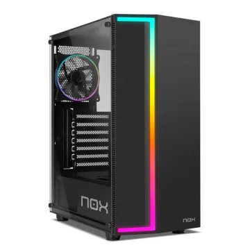 CAJA NOX INFINITY GAMA rgbRAINBOW ATX 1XUSB3.0 2XUSB2.0 NEGRO RGB NOX - 1