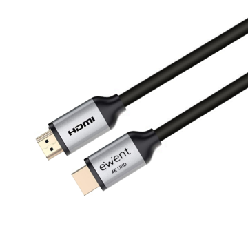 CABLE EWENT HDMI 2.0 PREMIUM HIGH SPEED CON ETHERNET NEGRO M/M 3M 4K 60HZ EWENT - 1