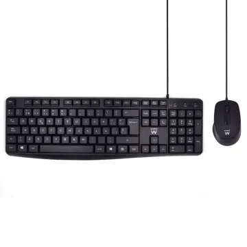 CONJUNTO EWENT DE TECLADO Y RATON CON ESCRITURA SILENCIOSA DISTRIBUCION ES EWENT - 1