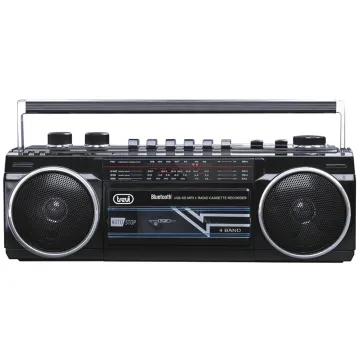 RADIO GRABADORA PORTÁTIL USB SD BLUETOOTH CASSETTE TREVI RR 501 BT NEGRO TREVI - 1