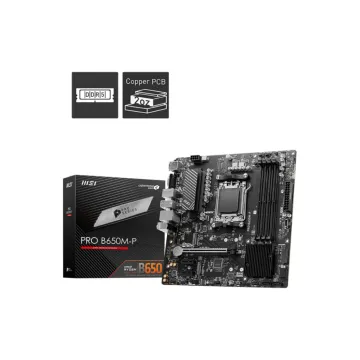 PLACA BASE MSI PRO B650M-P AM5 MATX 4XDDR5 Msi - 1