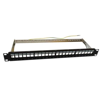 PANEL MODULAR WP 24 PUERTOS STP CAT5E/6 CON GESTOR DE CABLES WP - 1