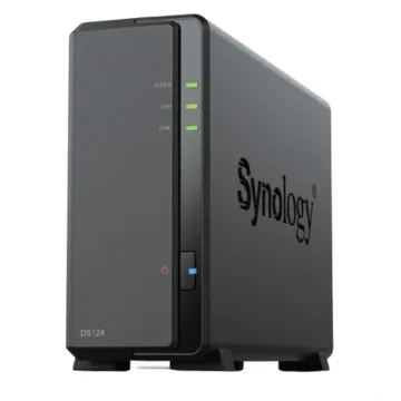 NAS SYNOLOGY DS124 2 BAHIAS ETHERNET J4125 NEGRO SYNOLOGY - 1