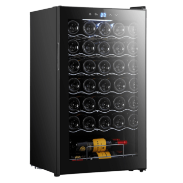 VINOTECA CECOTEC BOLERO 34030 NEGRA 34 BOTELLAS REGULABLE Cecotec - 1