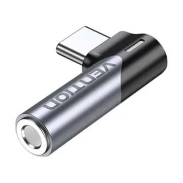 Adaptador de Áudio Vention BGWH0/ Jack 3.5 Fêmea - USB Tipo-C Macho/ Cinza VENTION - 1