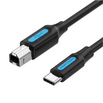 Cabo USB 2.0 Tipo-C Vention CQUBH/ USB Tipo-B Macho - USB Tipo-C Macho/ 480Mbps/ 2m/ Preto VENTION - 1