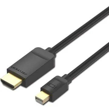 Cabo Conversor Vention HABBG/ Mini DisplayPort Macho - HDMI Macho/ 1,5m/ Preto VENTION - 1