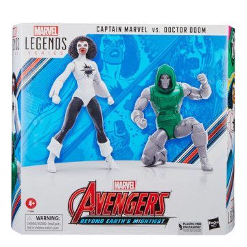 Figura Capitão Marvel vs Doutor Doom Beyond Earths Mightiest Los Vegadores Avengers Marvel 15cm HASBRO - 1