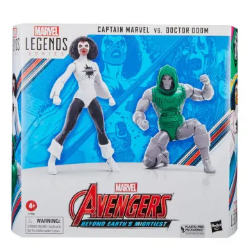 Figura Capitão Marvel vs Doutor Doom Beyond Earths Mightiest Los Vegadores Avengers Marvel 15cm HASBRO - 1