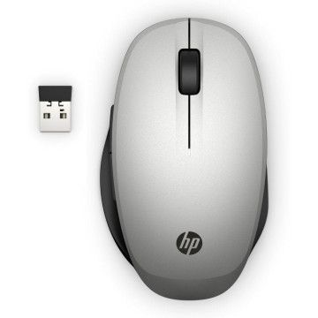 Mouse sem fio HP Dual Mode Bluetooth/até 3600 DPI/prateado HP - 1