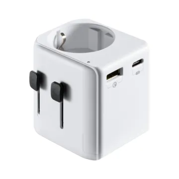 ADAPTADOR DE VIAJE EWENT PUERTO USB Y TIPO C USA/UK/AUS/CHINA EWENT - 1