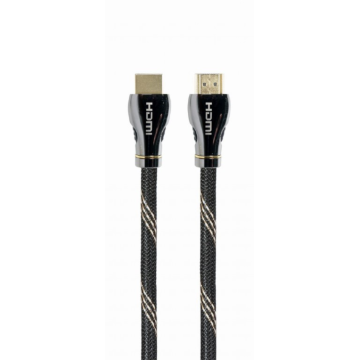 CABLE HDMI 2.1 8K 60HZ GEMBIRD CCBP-HDMI8K-2M PREMIUM TRENZADO ETHERNET 2M NEGRO Gembird - 1