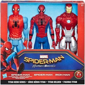 Blister 3 figuras Titan Hero Series Spiderman Marvel 30cm HASBRO - 1