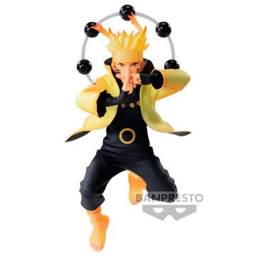 Naruto Uzumaki Vibração Estrelas Naruto Shippuden Figura 14cm BANPRESTO - 1